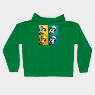 Pop Barred parakeet Art - Cool Birds Kids Hoodie